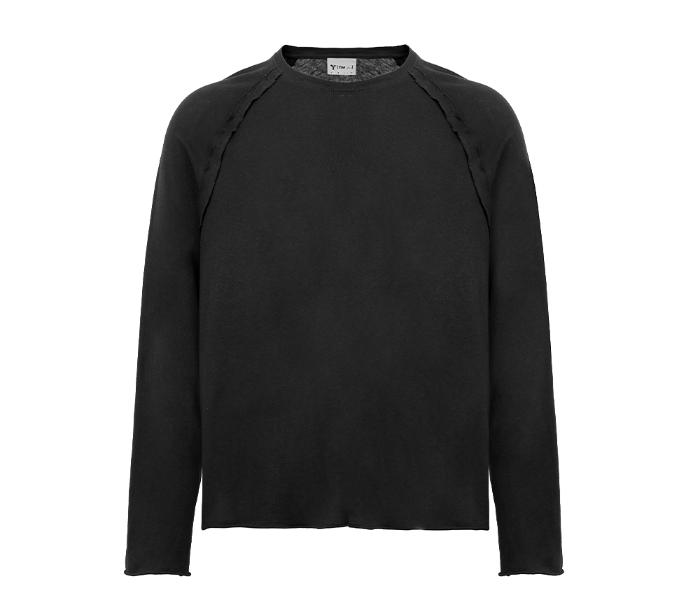 Retro Future Raglan Longsleeve Aged Black