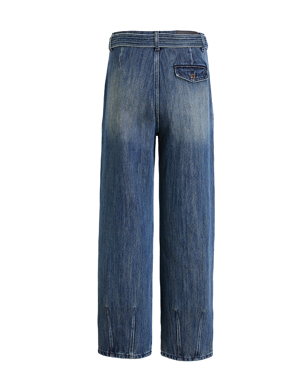 Denim Belted Jeans