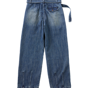 Denim Belted Jeans
