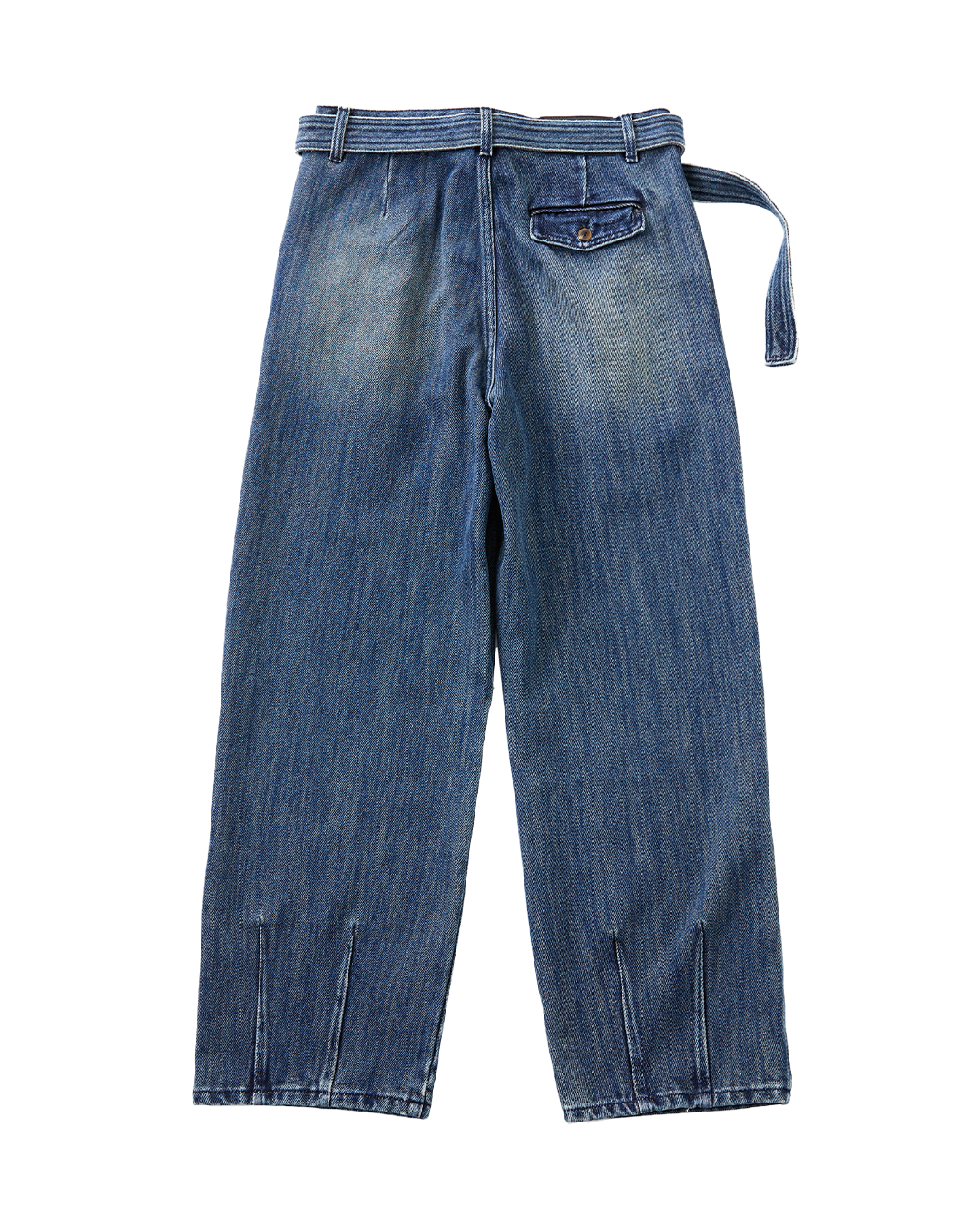 Denim Belted Jeans