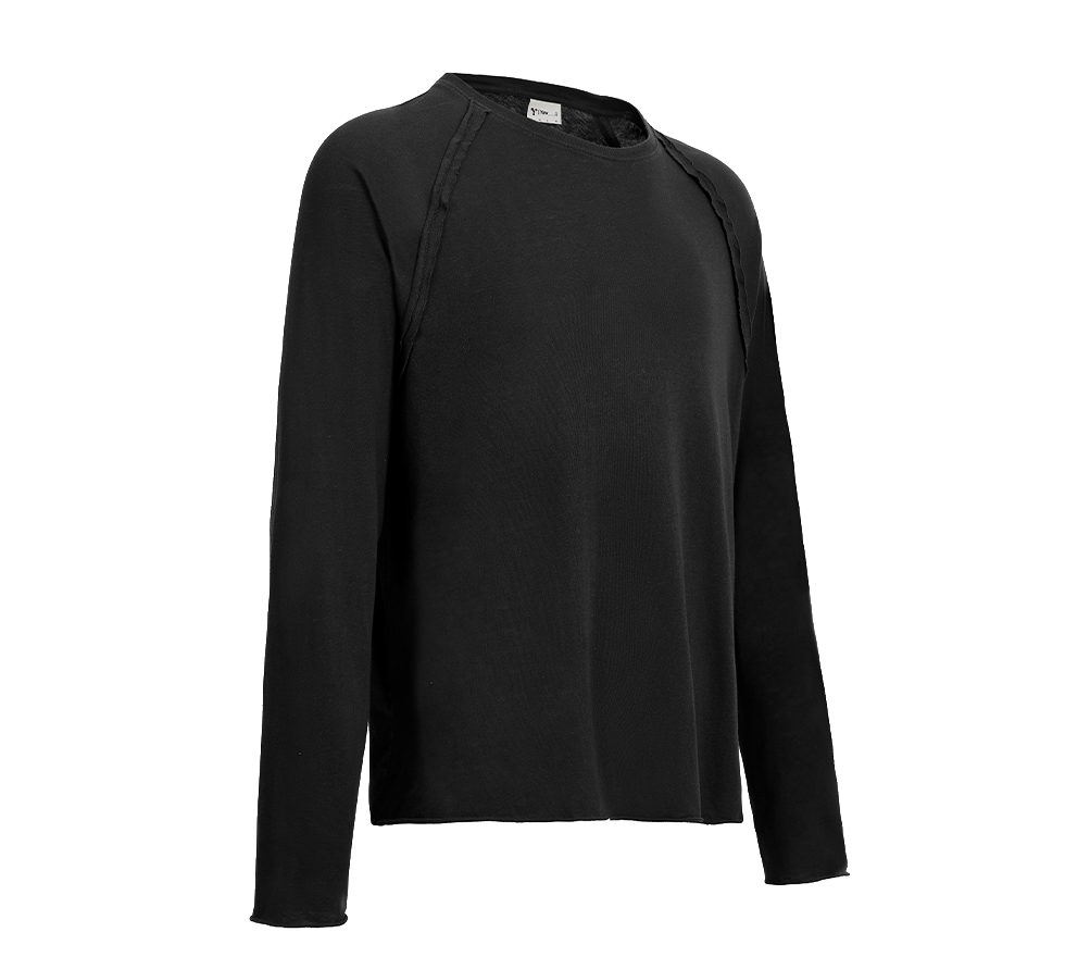 Retro Future Raglan Longsleeve Aged Black