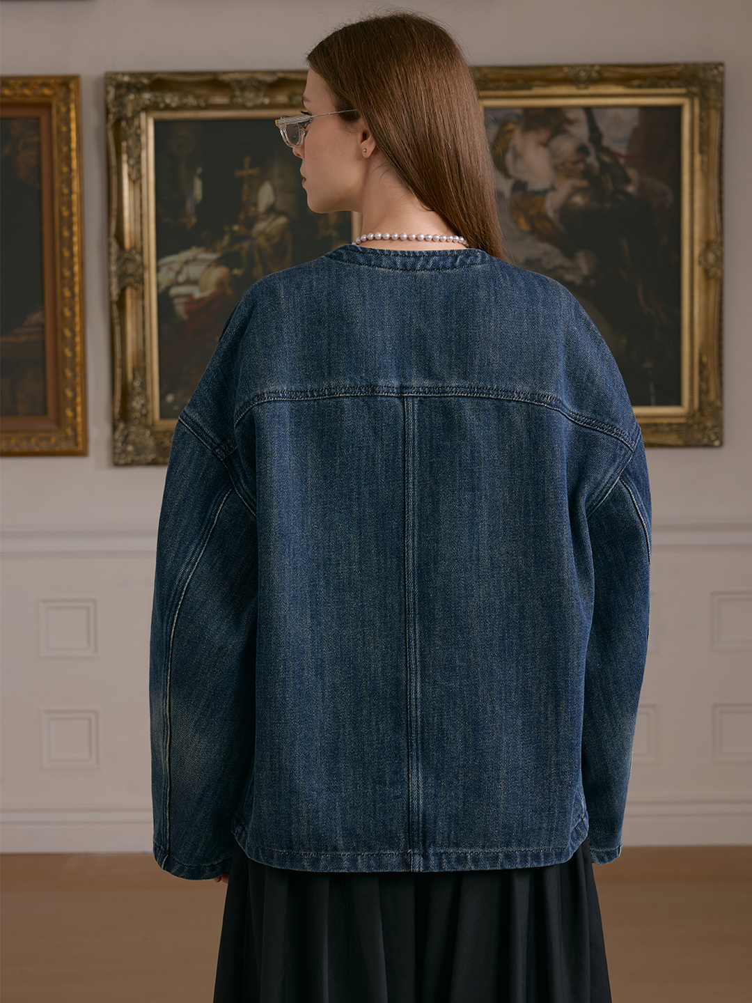 Denim Mandarin Jakcet