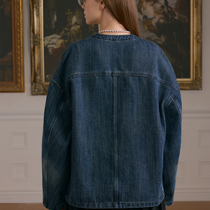 Denim Mandarin Jakcet