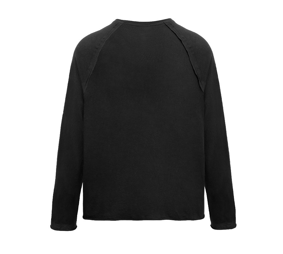Retro Future Raglan Longsleeve Aged Black