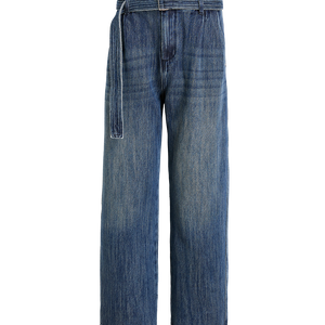 Denim Belted Jeans